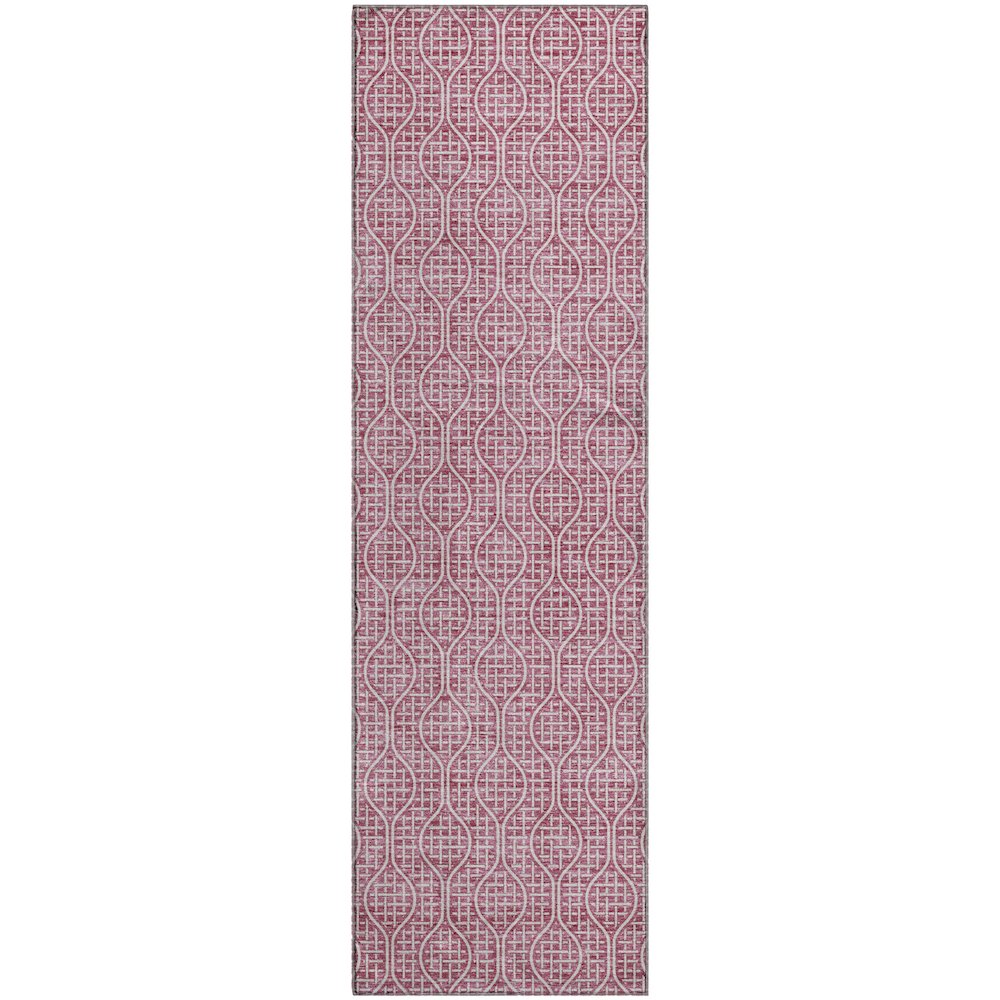 Premium Machine Washable Mayfield AMF926 Blush 2'3" x 7'6" Runner Rug. Picture 1