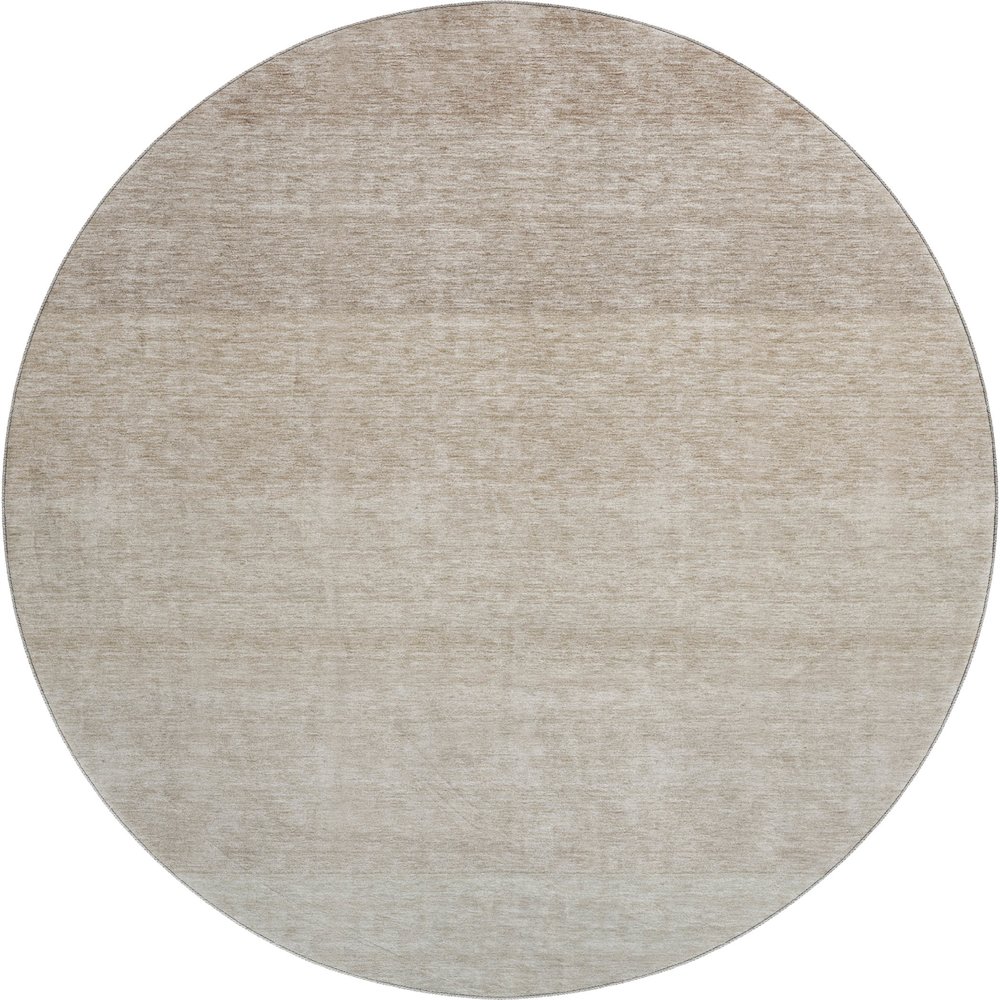 Premium Machine Washable Mayfield AMF928 Beige 8' x 8' Round Rug. Picture 1
