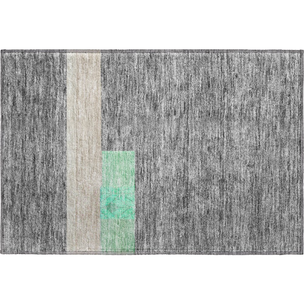 Premium Machine Washable Mayfield AMF928 Beige 1'8" x 2'6" Rug. Picture 1