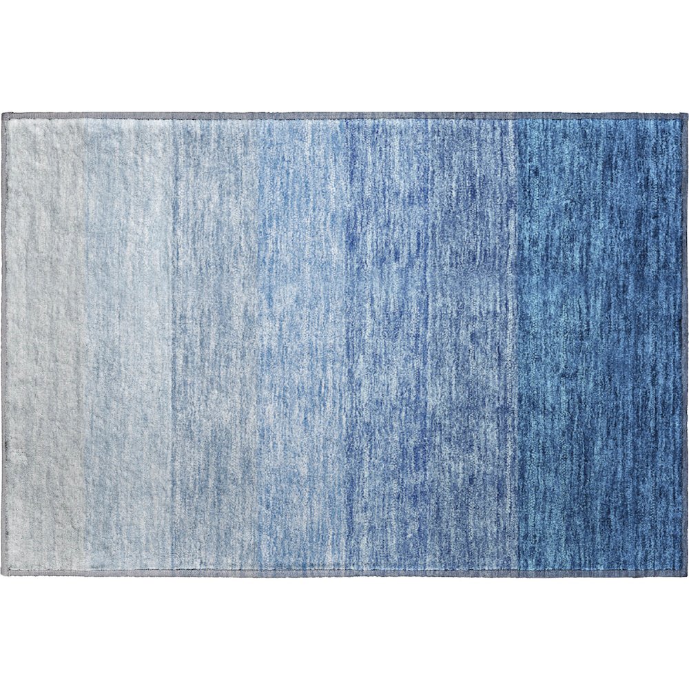 Premium Machine Washable Mayfield AMF928 Blue 1'8" x 2'6" Rug. Picture 1
