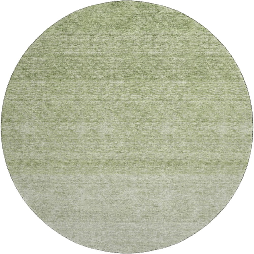Premium Machine Washable Mayfield AMF928 Green 8' x 8' Round Rug. Picture 1