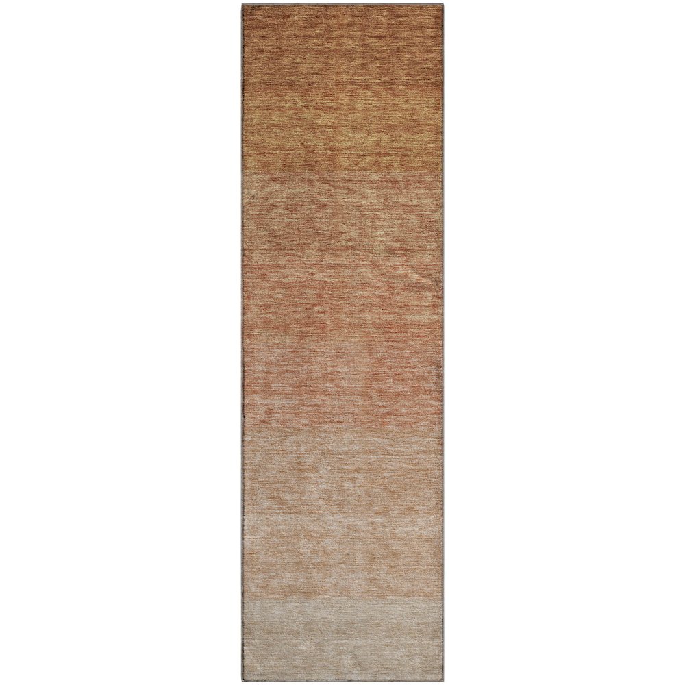 Premium Machine Washable Mayfield AMF928 Paprika 2'3" x 7'6" Runner Rug. Picture 1