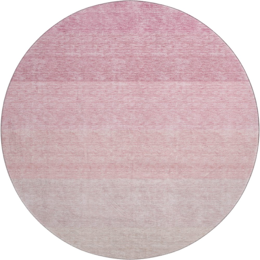 Premium Machine Washable Mayfield AMF928 Pink 8' x 8' Round Rug. Picture 1