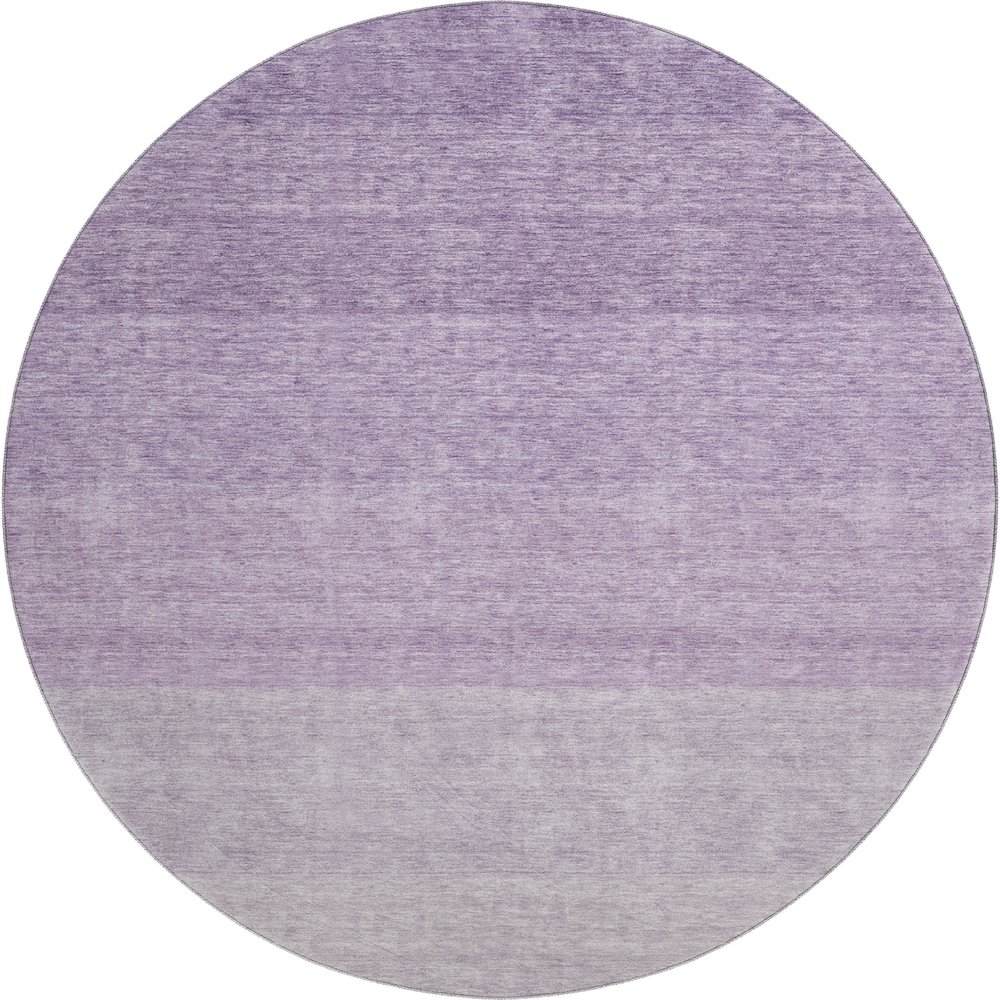 Premium Machine Washable Mayfield AMF928 Purple 8' x 8' Round Rug. Picture 1