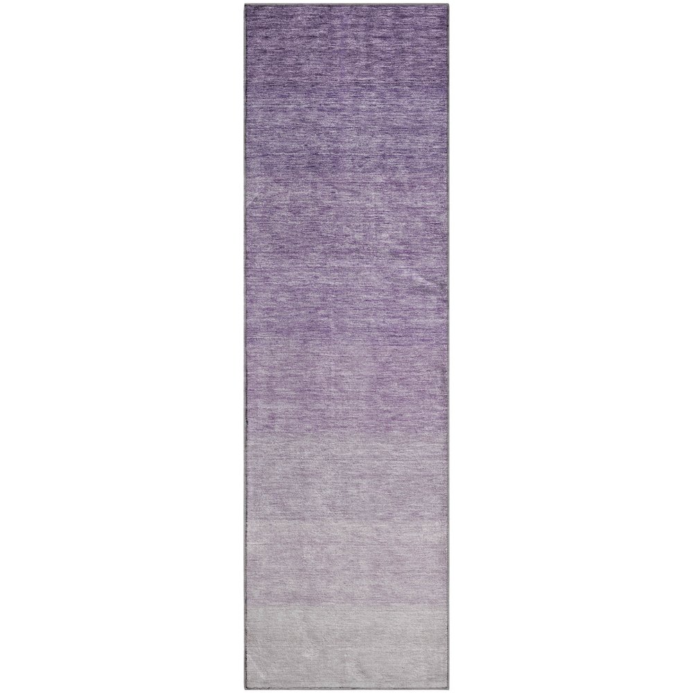 Premium Machine Washable Mayfield AMF928 Purple 2'3" x 7'6" Runner Rug. Picture 1