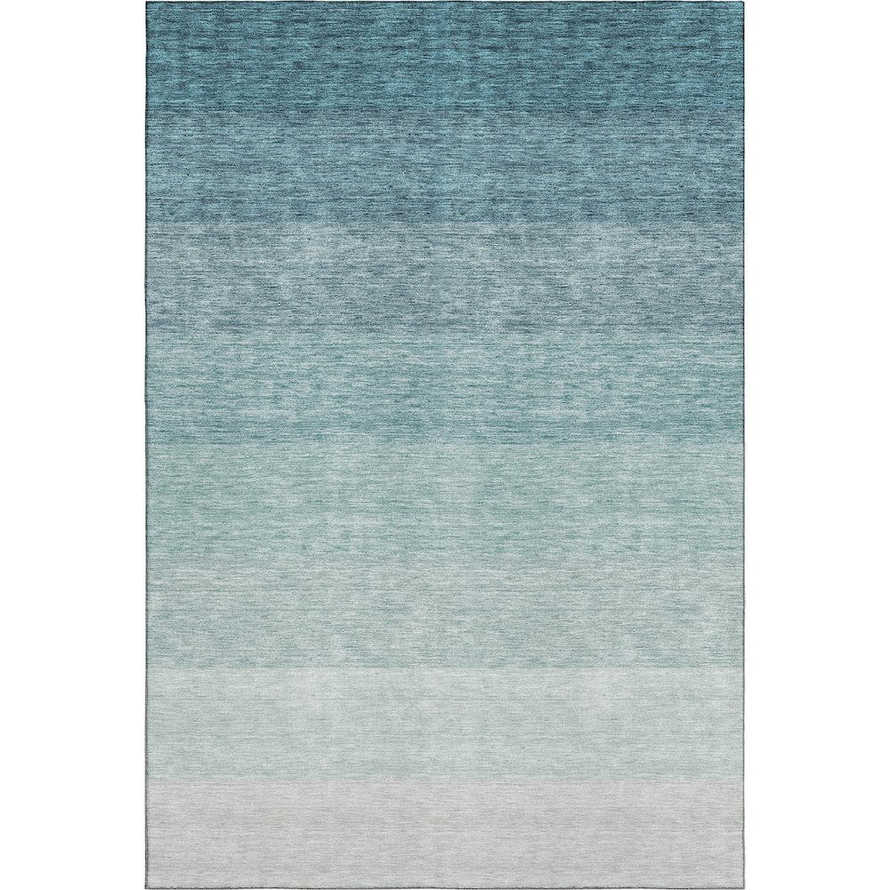 Premium Machine Washable Mayfield AMF928 Teal 2'6" x 3'10" Rug. Picture 1