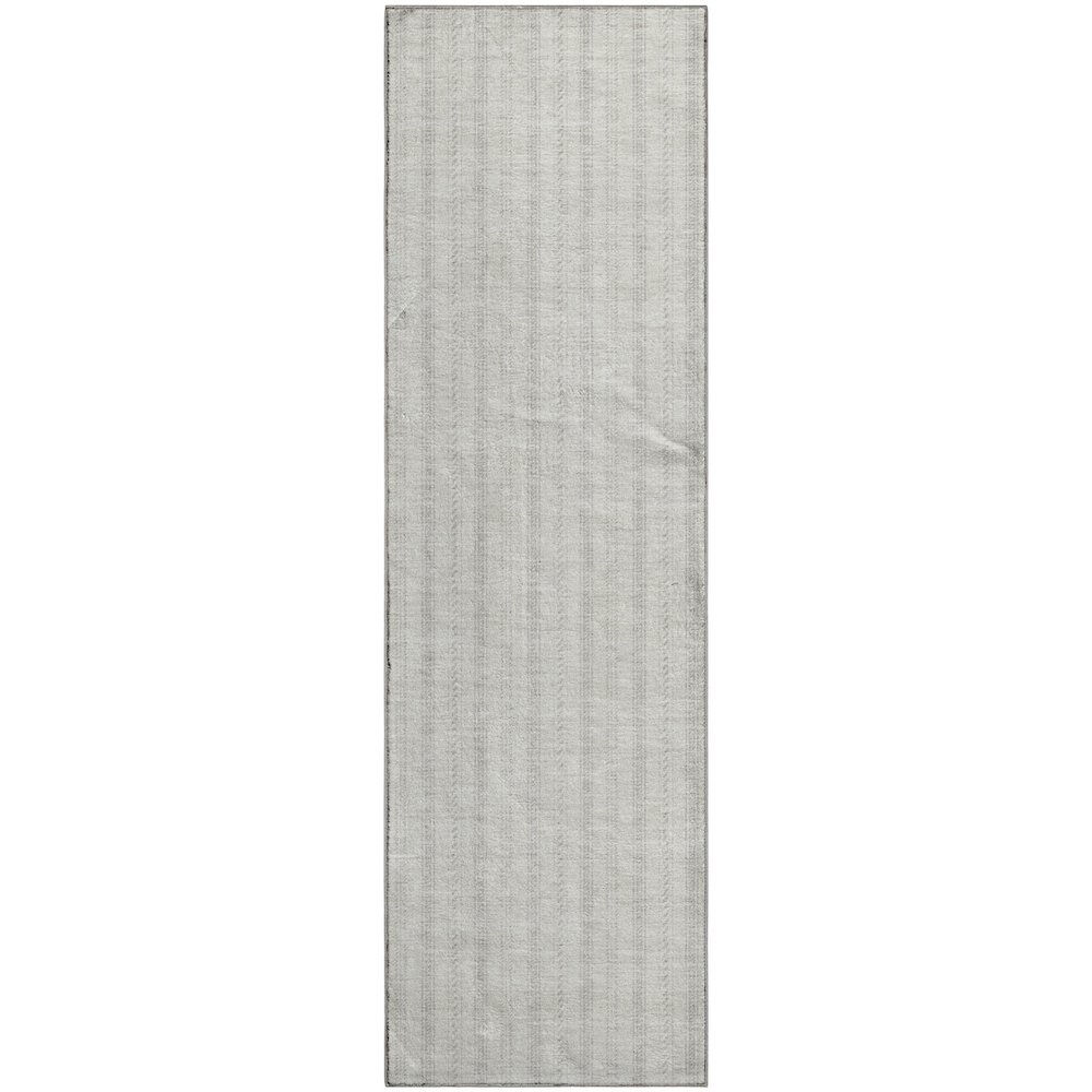 Premium Machine Washable Mayfield AMF929 Ivory 2'3" x 7'6" Runner Rug. Picture 1
