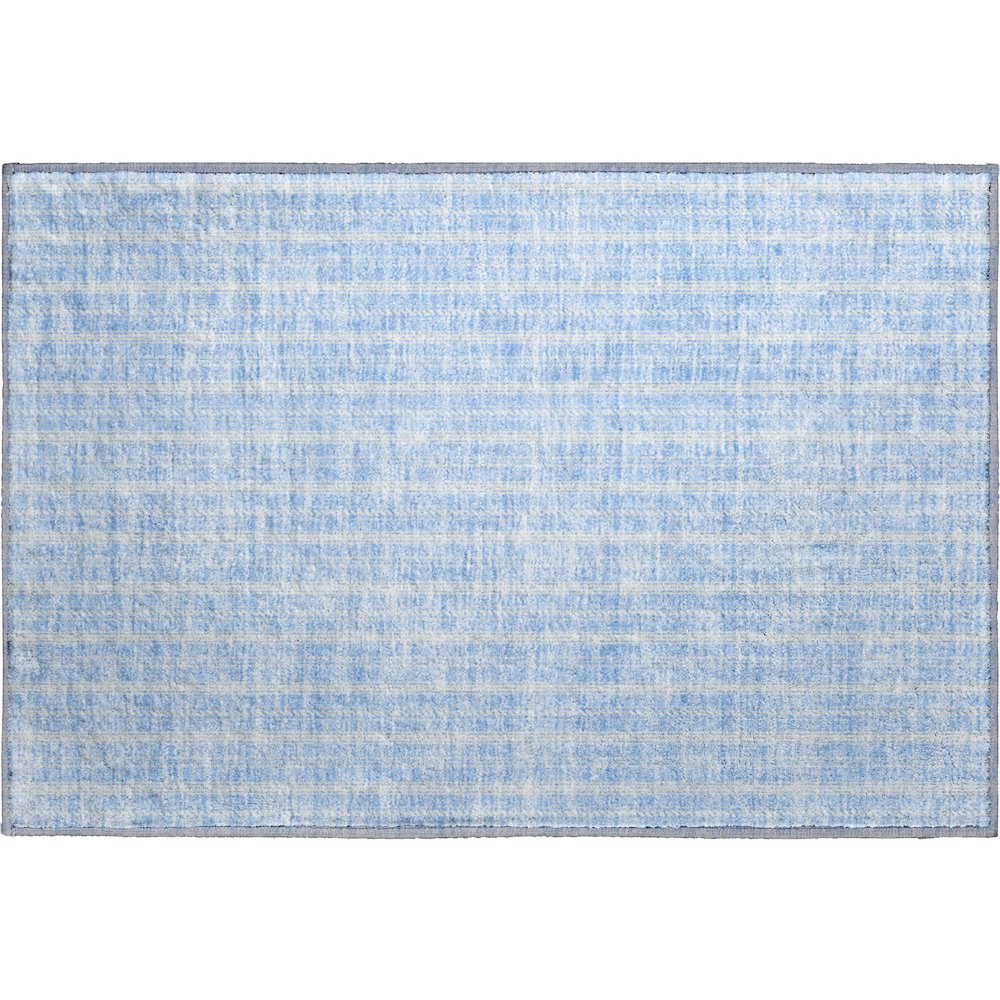 Premium Machine Washable Mayfield AMF929 Sky 1'8" x 2'6" Rug. Picture 1