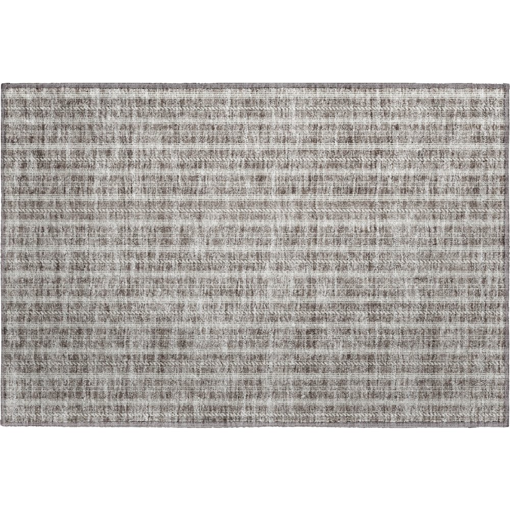Premium Machine Washable Mayfield AMF929 Taupe 1'8" x 2'6" Rug. Picture 1