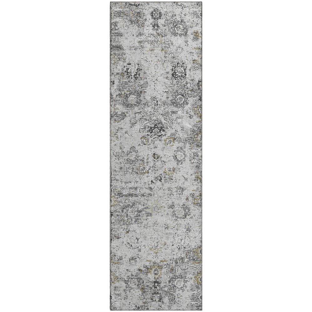 Premium Machine Washable Mayfield  Dove 2'3" x 7'6" Runner Rug. Picture 1