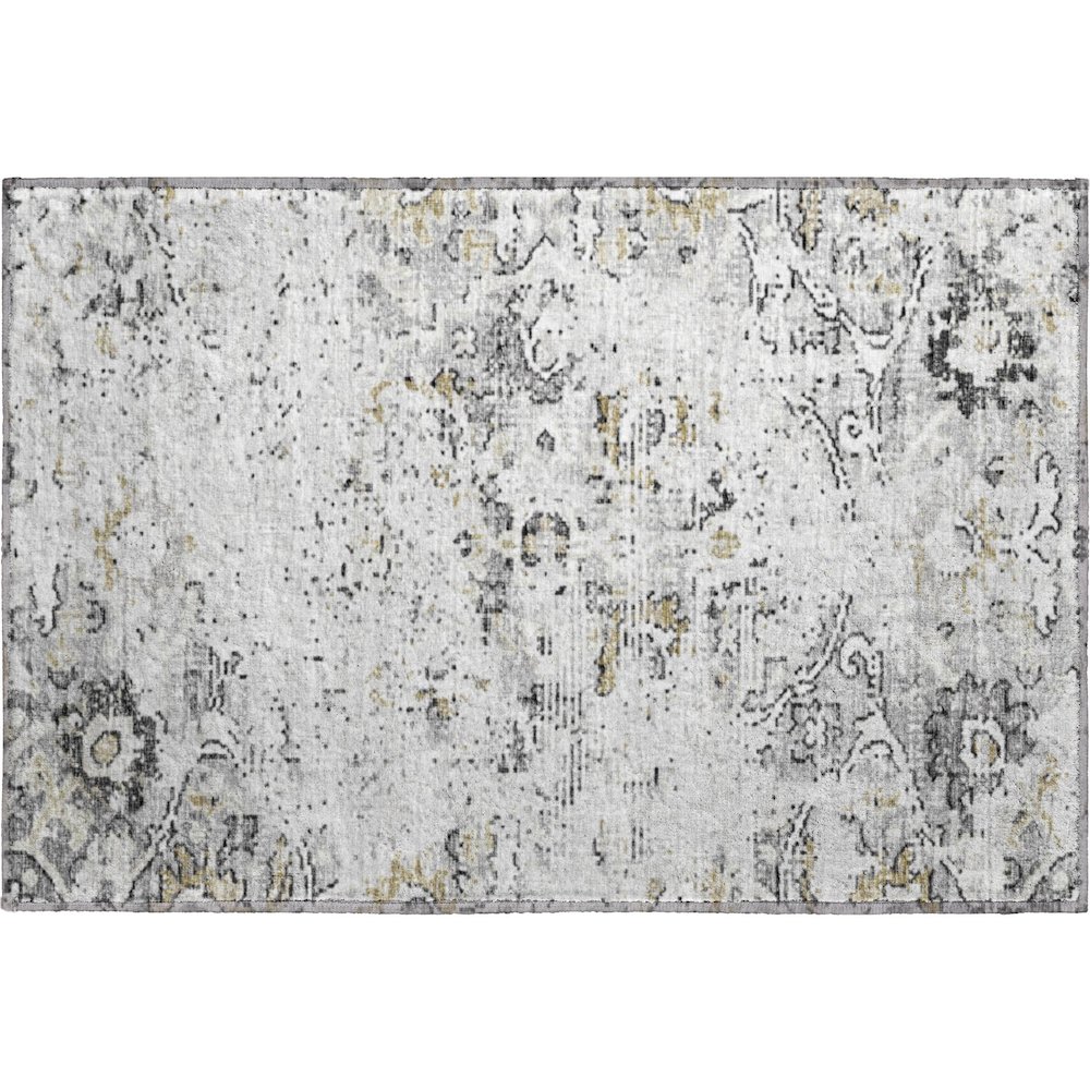 Premium Machine Washable Mayfield  Dove 1'8" x 2'6" Rug. Picture 1