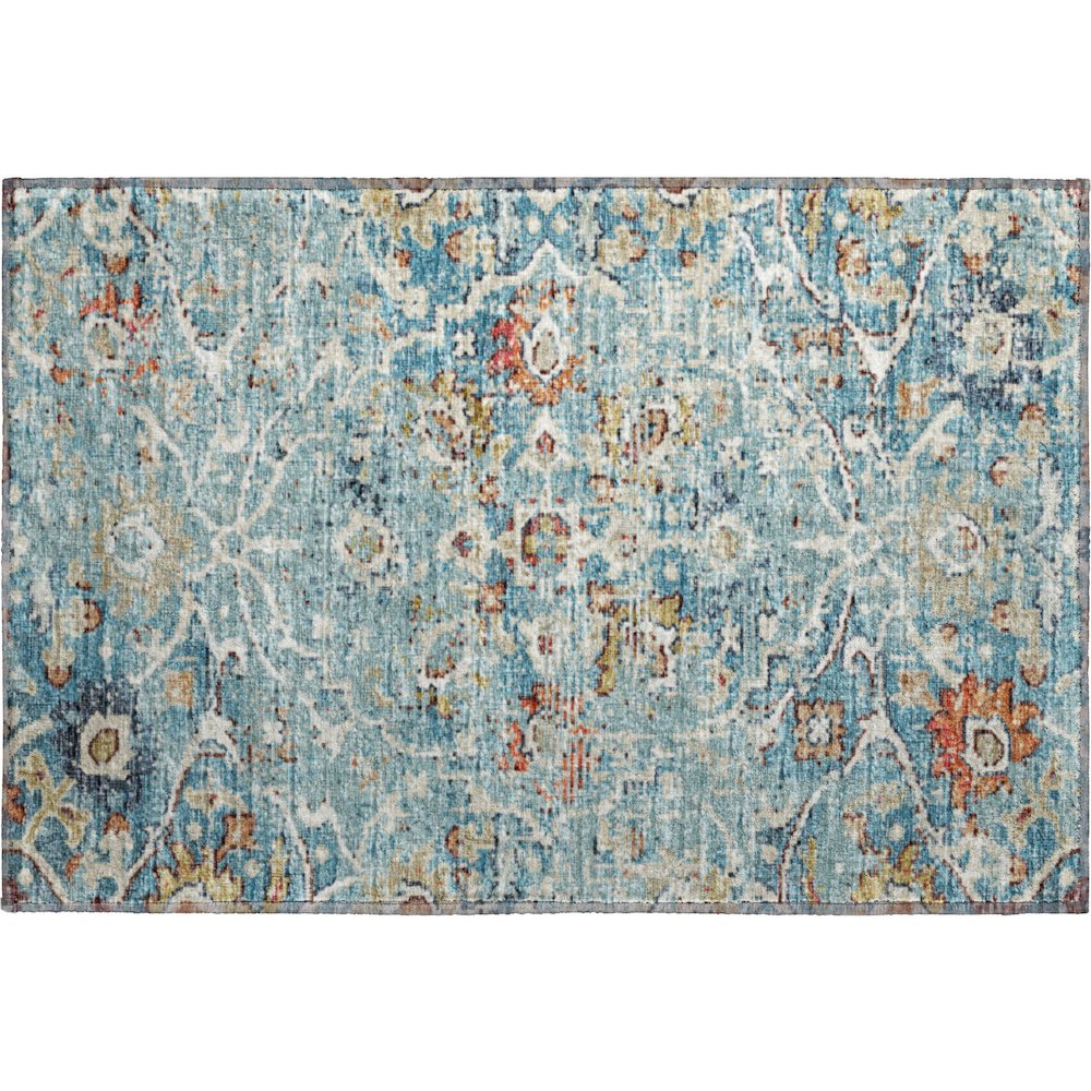 Premium Machine Washable Mayfield  Multi 1'8" x 2'6" Rug. Picture 1