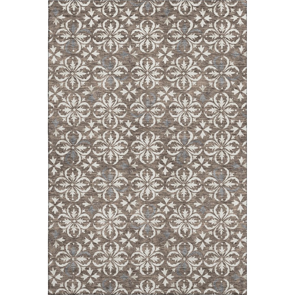 Premium Machine Washable Mayfield AMF930 Brown 2'6" x 3'10" Rug. Picture 1