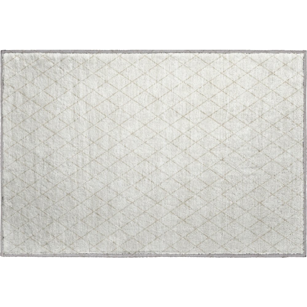 Premium Machine Washable Mayfield AMF932 Ivory 1'8" x 2'6" Rug. Picture 1
