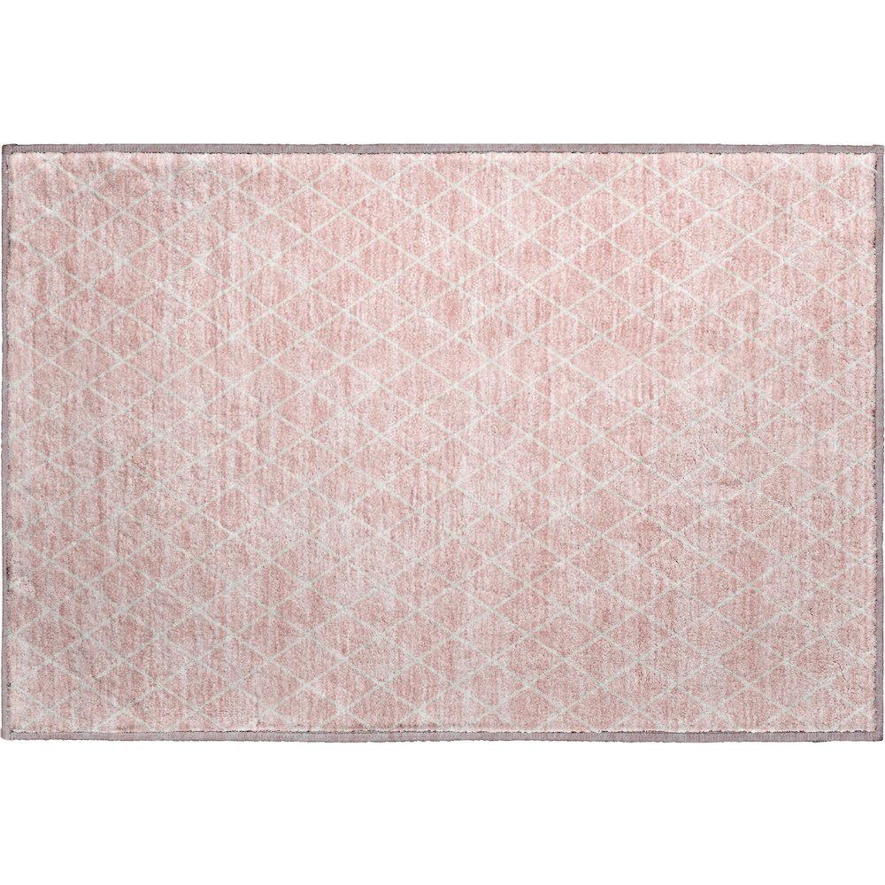 Premium Machine Washable Mayfield AMF932 Pink 1'8" x 2'6" Rug. Picture 1