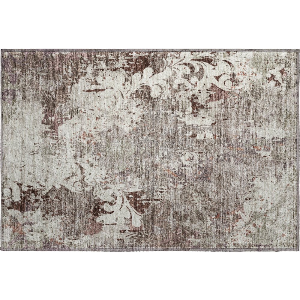 Premium Machine Washable Mayfield AMF936 Taupe 1'8" x 2'6" Rug. Picture 1