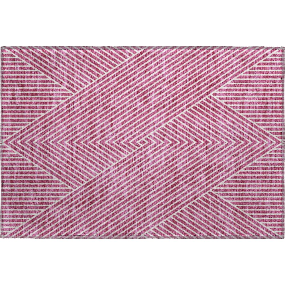 Premium Machine Washable Mayfield AMF937 Blush 1'8" x 2'6" Rug. Picture 1