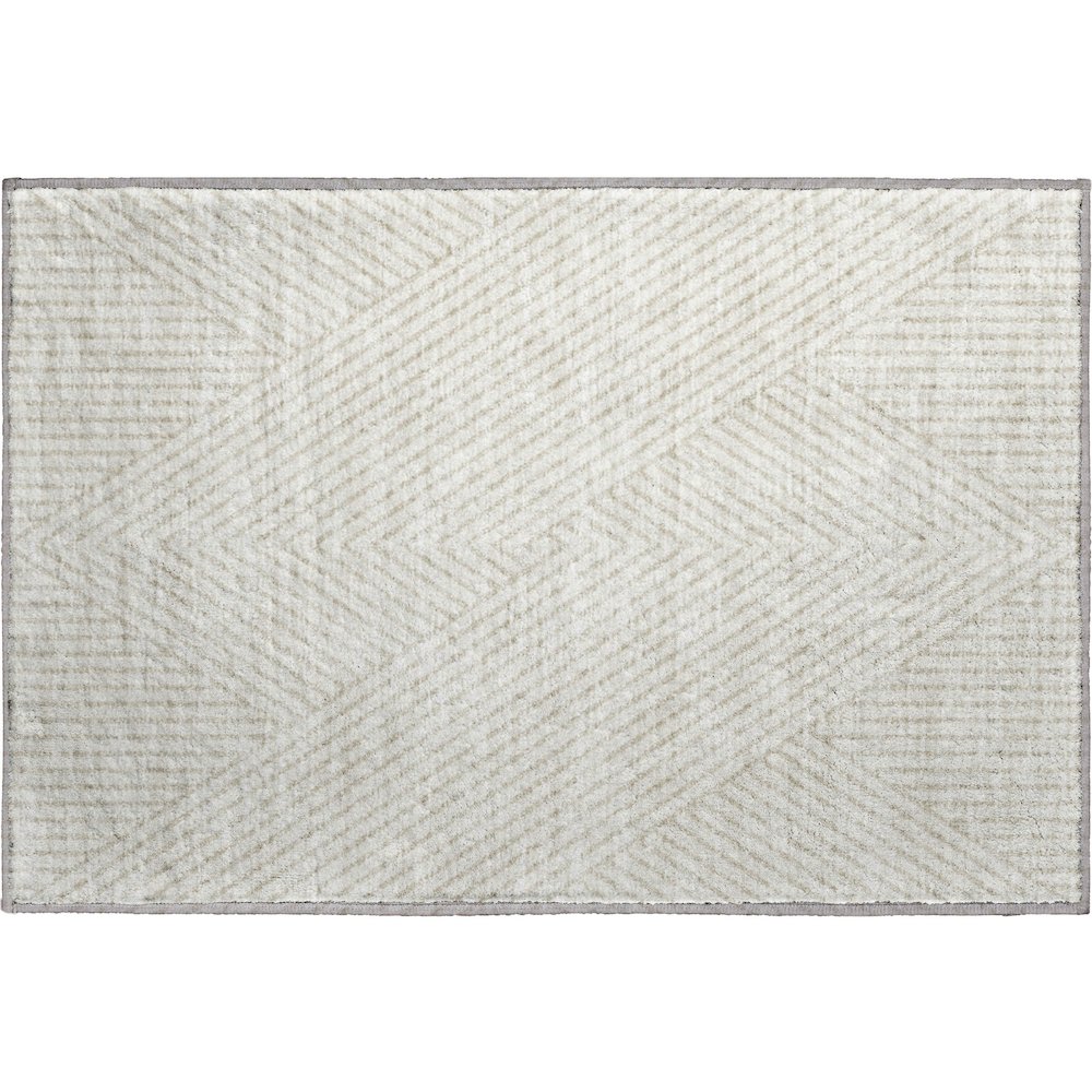 Premium Machine Washable Mayfield AMF937 Ivory 1'8" x 2'6" Rug. Picture 1