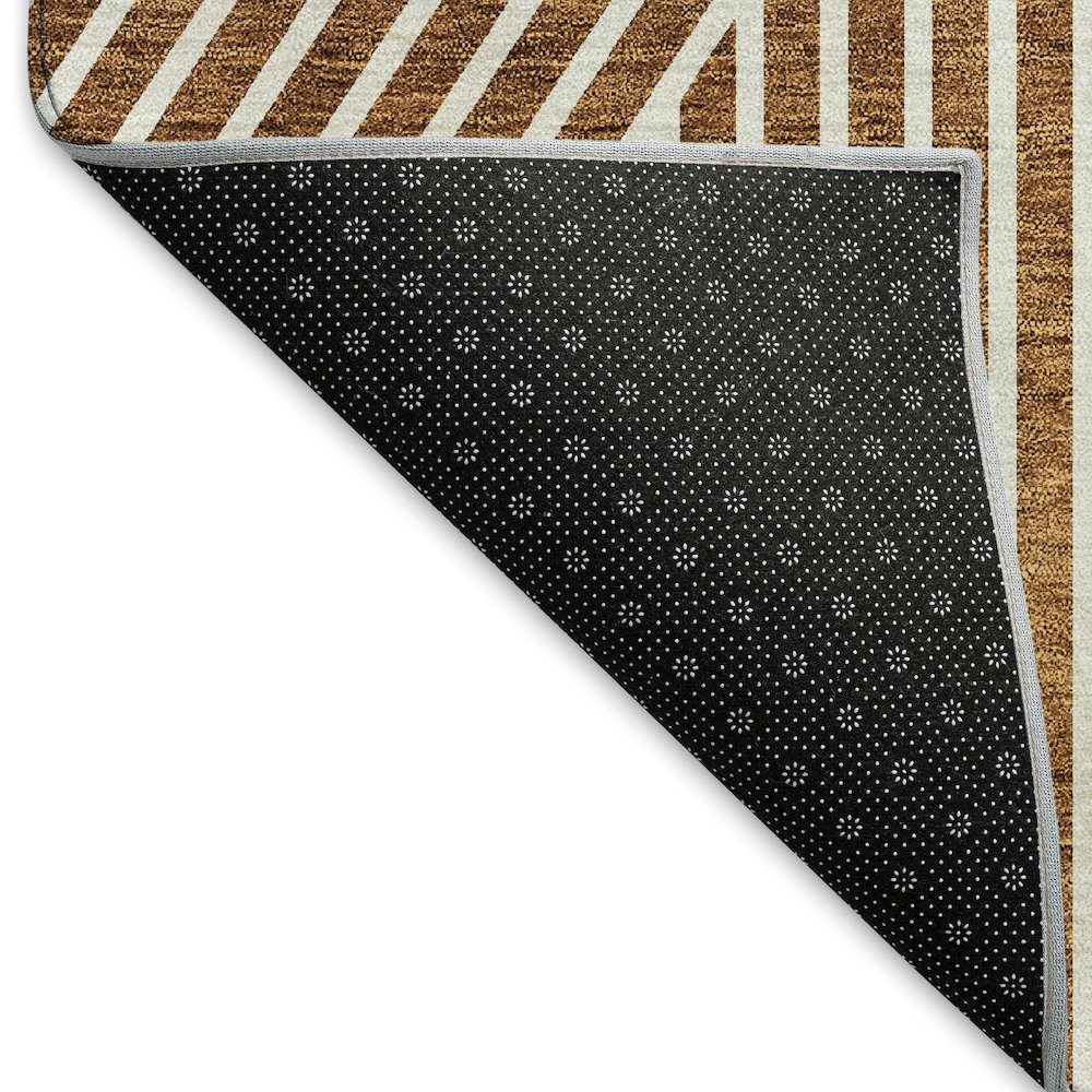 Premium Machine Washable Mayfield AMF937 Terracotta 1'8" x 2'6" Rug. Picture 2
