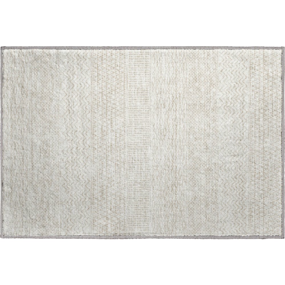 Premium Machine Washable Mayfield AMF939 Ivory 1'8" x 2'6" Rug. Picture 1