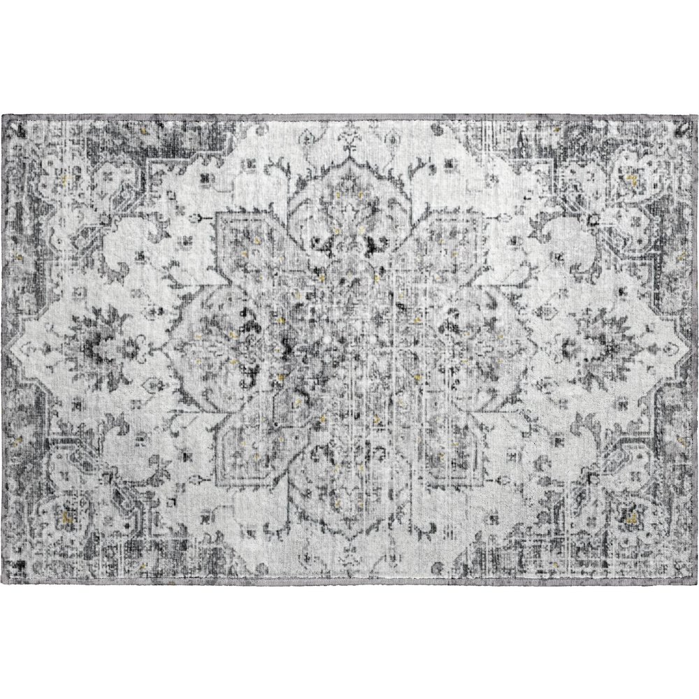 Premium Machine Washable Mayfield  Fog 1'8" x 2'6" Rug. Picture 1