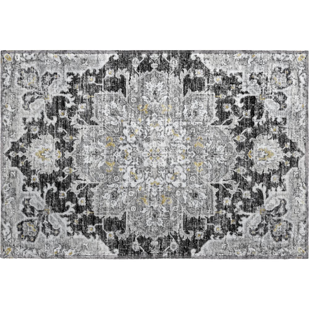 Premium Machine Washable Mayfield  Shadow 1'8" x 2'6" Rug. Picture 1