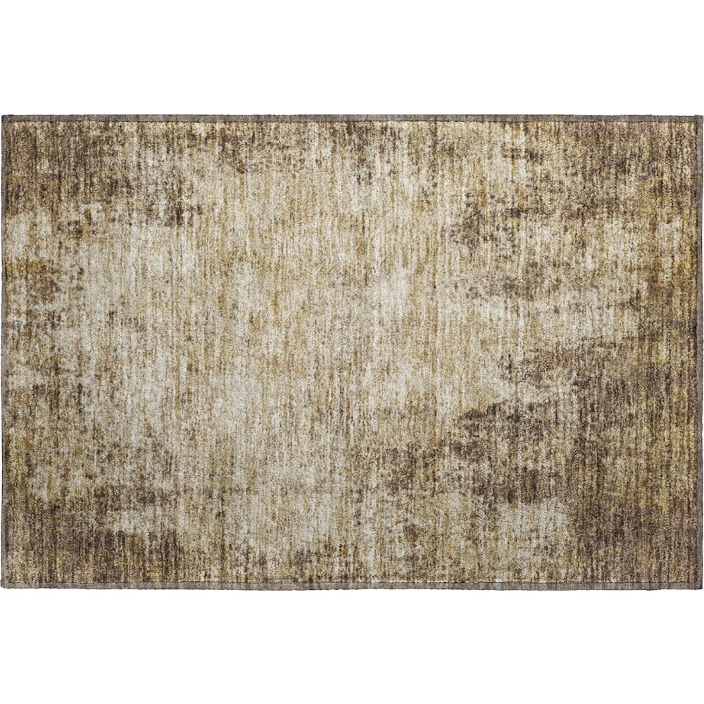 Premium Machine Washable Mayfield AMF940 Brown 1'8" x 2'6" Rug. Picture 1