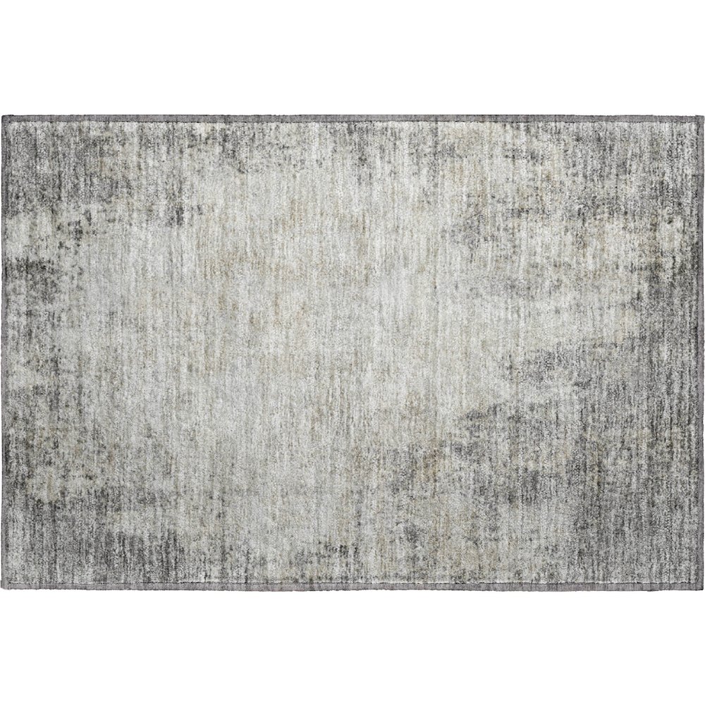 Premium Machine Washable Mayfield AMF940 Gray 1'8" x 2'6" Rug. Picture 1