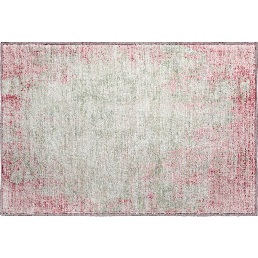 Premium Machine Washable Mayfield AMF940 Pink 1'8" x 2'6" Rug. Picture 1