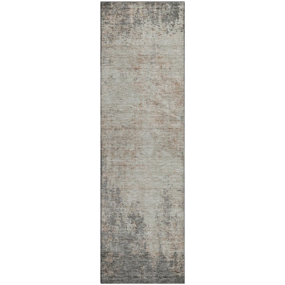 Premium Machine Washable Mayfield AMF940 Taupe 2'3" x 7'6" Runner Rug. Picture 1