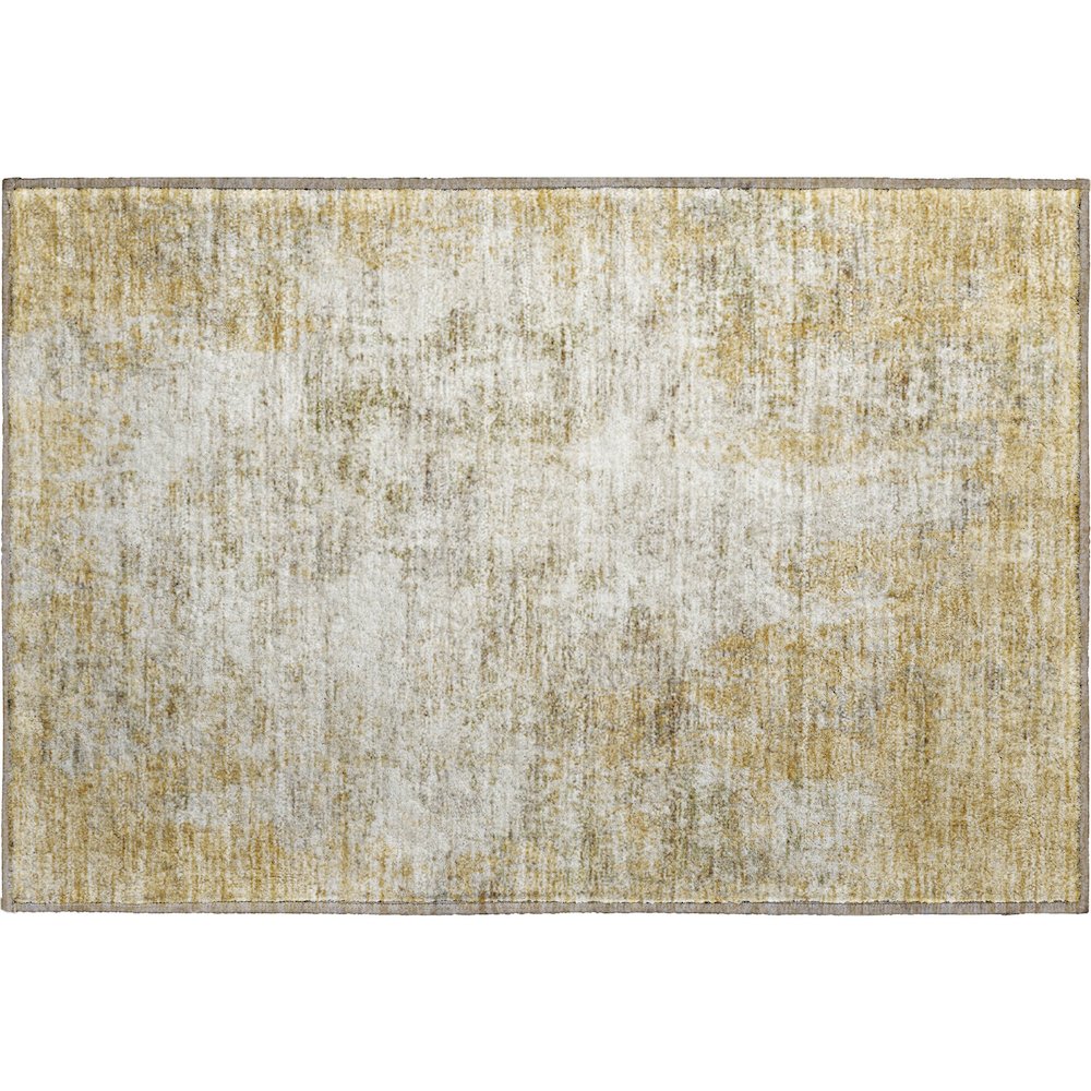 Premium Machine Washable Mayfield AMF940 Wheat 1'8" x 2'6" Rug. Picture 1
