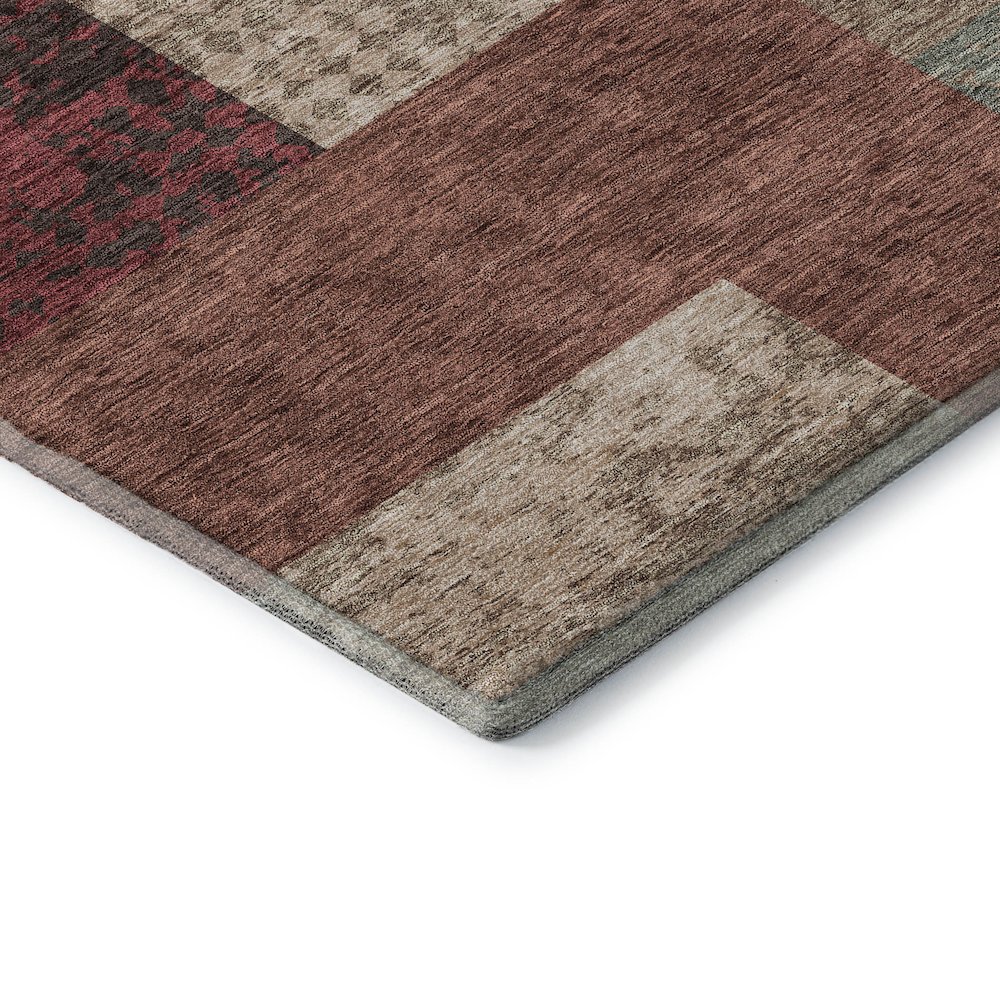 Premium Machine Washable Mayfield AMF941 Mocha 1'8" x 2'6" Rug. Picture 3