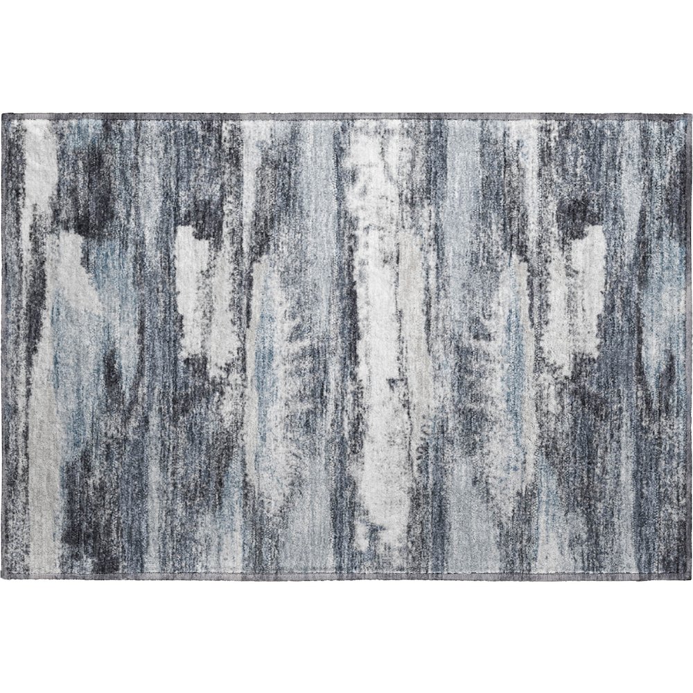 Premium Machine Washable Mayfield AMF942 Gray 1'8" x 2'6" Rug. Picture 1