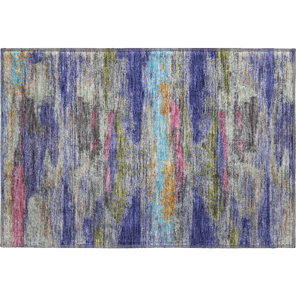 Premium Machine Washable Mayfield AMF942 Lavender 1'8" x 2'6" Rug. Picture 1