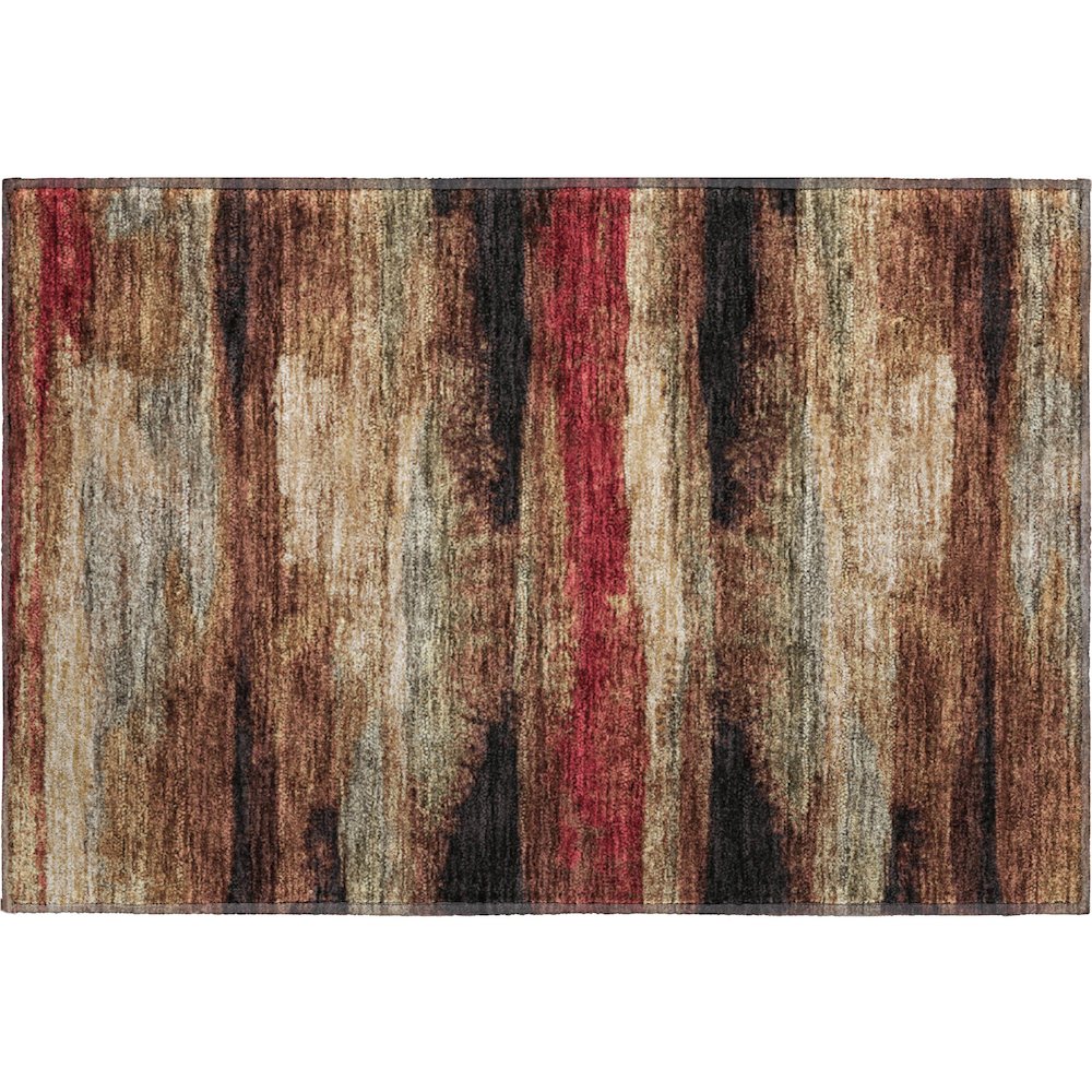 Premium Machine Washable Mayfield AMF942 Mocha 1'8" x 2'6" Rug. Picture 1