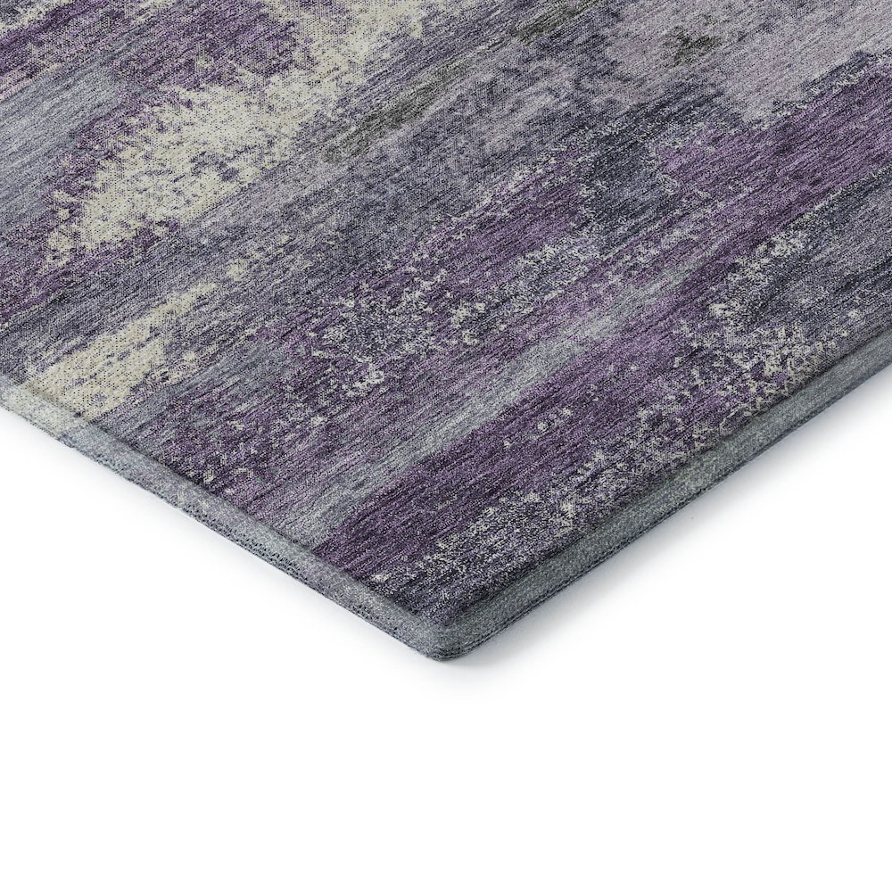 Premium Machine Washable Mayfield AMF942 Purple 1'8" x 2'6" Rug. Picture 3