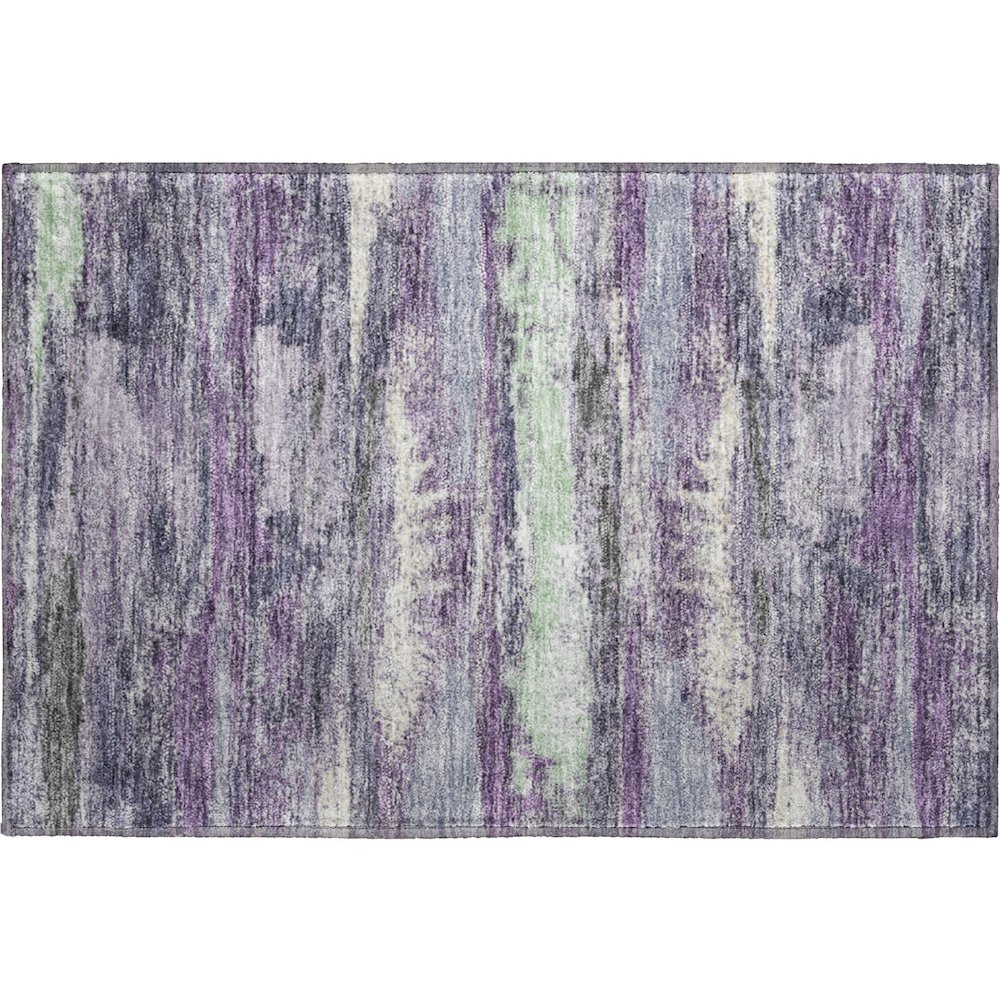 Premium Machine Washable Mayfield AMF942 Purple 1'8" x 2'6" Rug. Picture 1