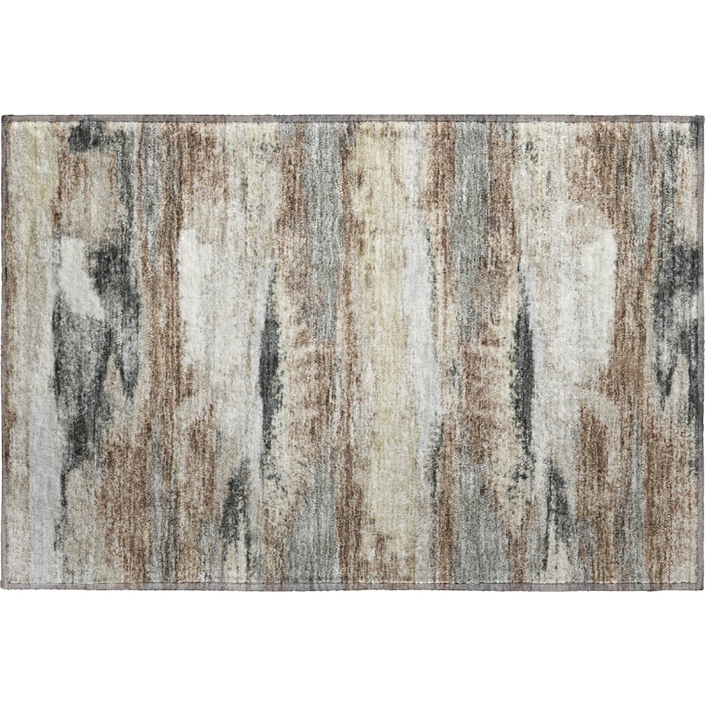 Premium Machine Washable Mayfield AMF942 Taupe 1'8" x 2'6" Rug. Picture 1
