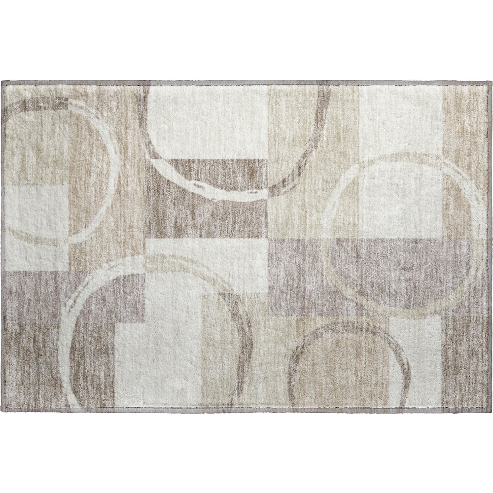 Premium Machine Washable Mayfield AMF943 Ivory 1'8" x 2'6" Rug. Picture 1