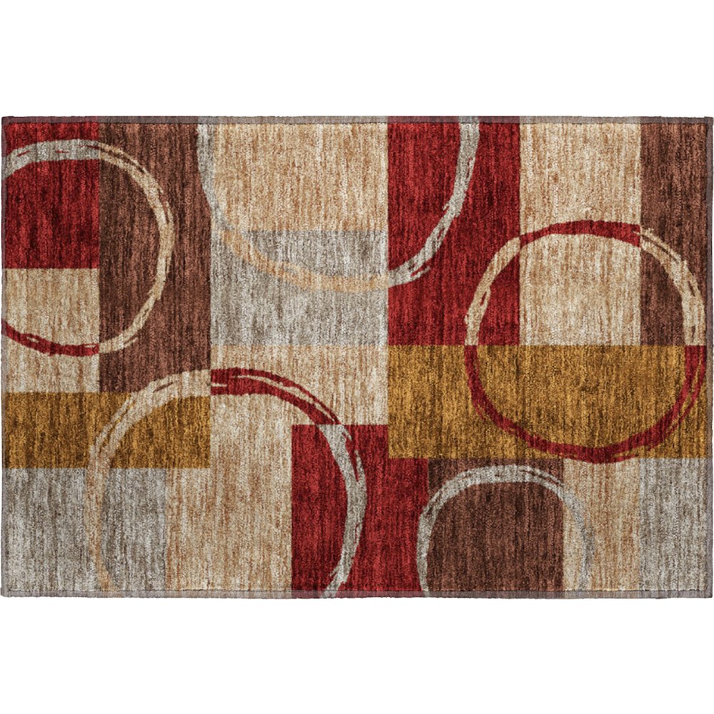 Premium Machine Washable Mayfield AMF943 Wheat 1'8" x 2'6" Rug. Picture 1