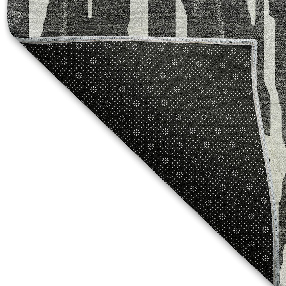 Premium Machine Washable Mayfield AMF945 Gray 1'8" x 2'6" Rug. Picture 2