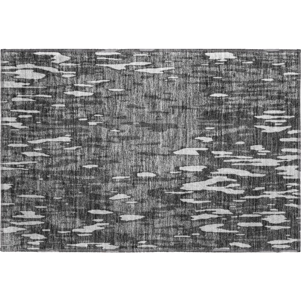 Premium Machine Washable Mayfield AMF945 Gray 1'8" x 2'6" Rug. Picture 1