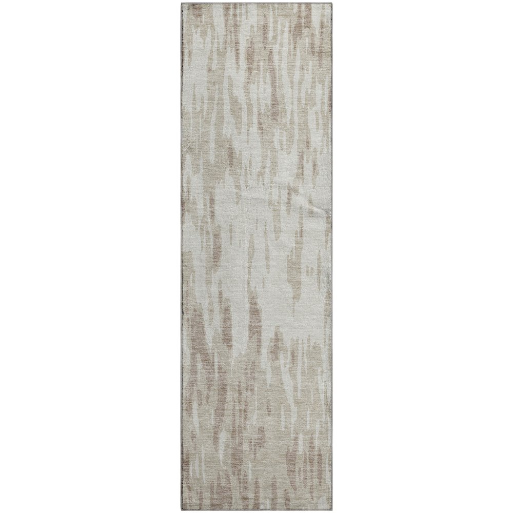 Premium Machine Washable Mayfield AMF945 Ivory 2'3" x 7'6" Runner Rug. Picture 1