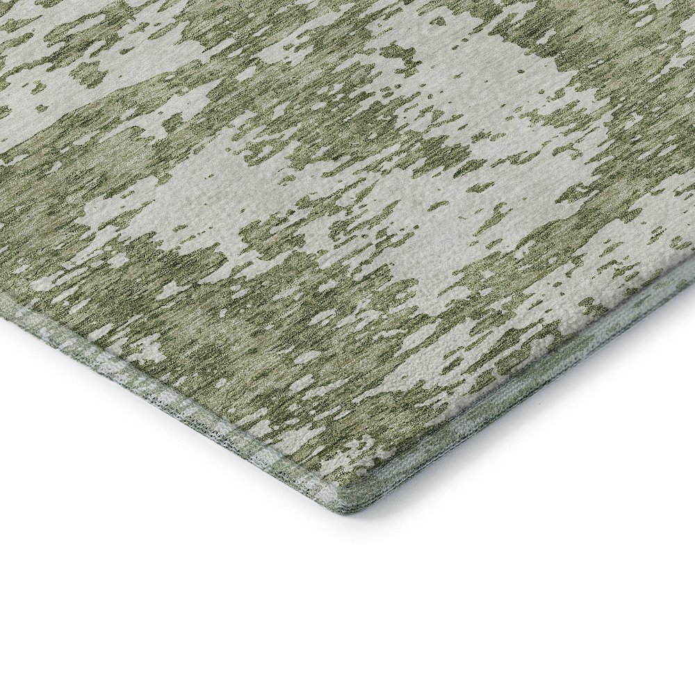 Premium Machine Washable Mayfield AMF946 Aloe 1'8" x 2'6" Rug. Picture 3