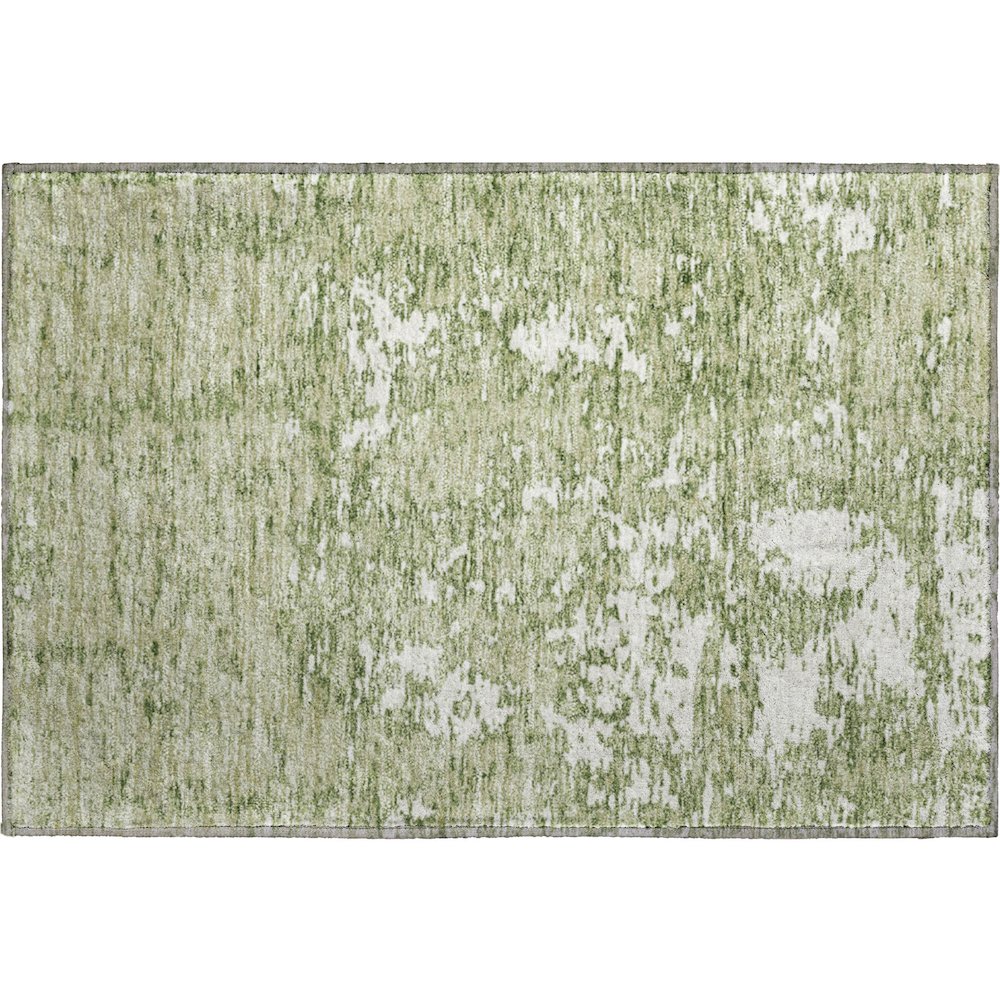 Premium Machine Washable Mayfield AMF946 Aloe 1'8" x 2'6" Rug. Picture 1