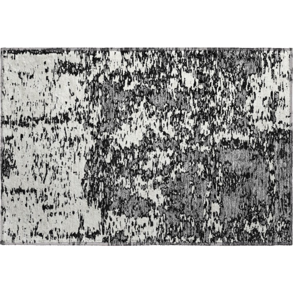 Premium Machine Washable Mayfield AMF946 Black 1'8" x 2'6" Rug. Picture 1