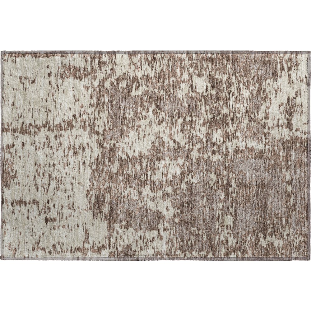 Premium Machine Washable Mayfield AMF946 Brown 1'8" x 2'6" Rug. Picture 1