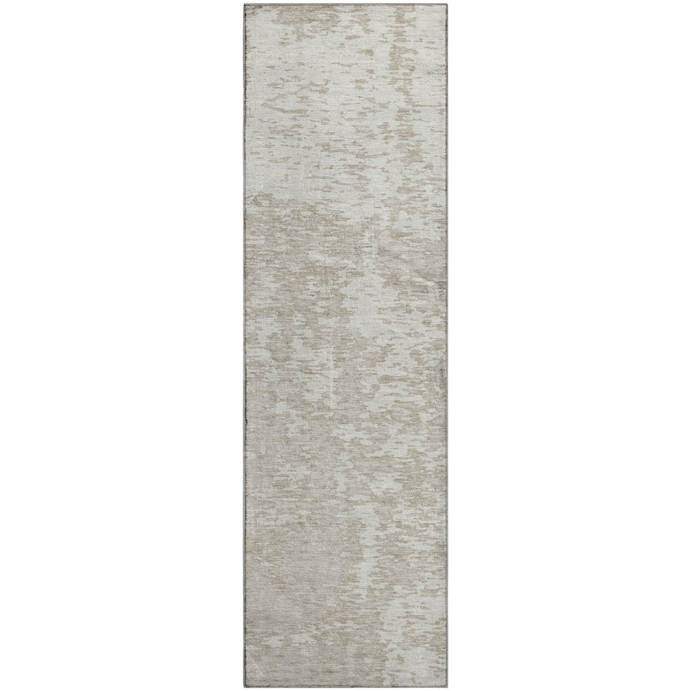 Premium Machine Washable Mayfield AMF946 Ivory 2'3" x 7'6" Runner Rug. Picture 1