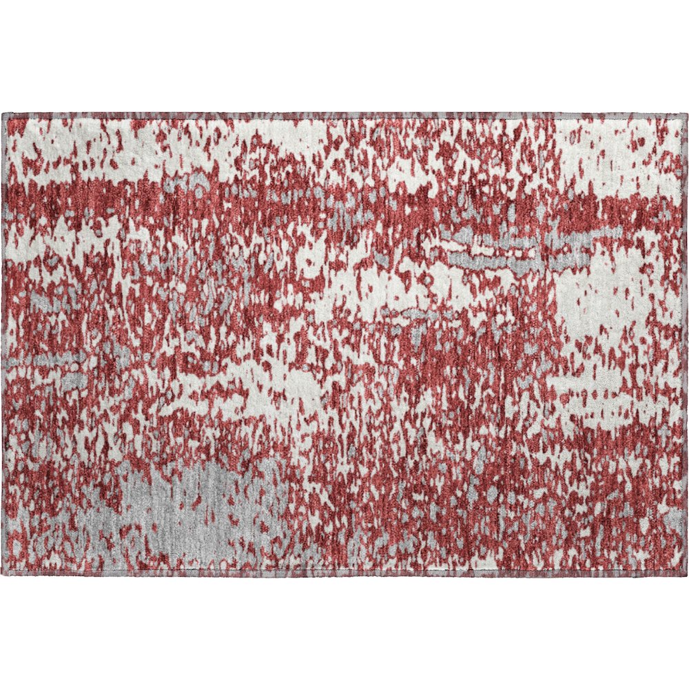Premium Machine Washable Mayfield AMF949 Garnet 1'8" x 2'6" Rug. Picture 1