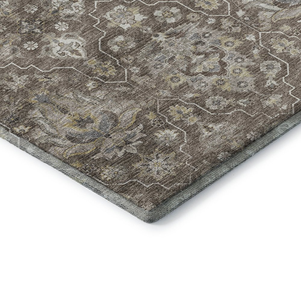 Premium Machine Washable Mayfield  Driftwood 1'8" x 2'6" Rug. Picture 3